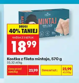 Biedronka Kostka z fileta mintaja Family Fish oferta