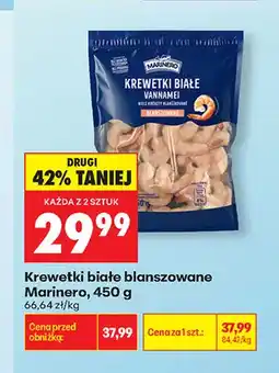 Biedronka Krewetki białe blanszowane Marinero oferta