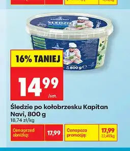 Biedronka Śledzie po kołobrzesku Kapitan Navi oferta