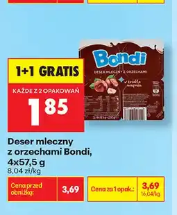 Biedronka Deser mleczny z orzechami Bondi 4-pak oferta