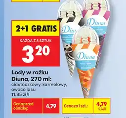 Biedronka Lody w rożku Diuna ciasteczkowy oferta