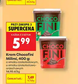 Biedronka Krem o smaku czekoladowo-orzechowym Chocofini Milimi oferta