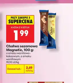 Biedronka Chałwa sezamowa Magnetic o smaku waniliowo-kakaowym oferta