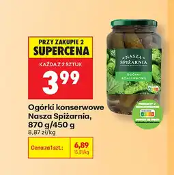 Biedronka Ogórki konserwowe Nasza Spiżarnia oferta