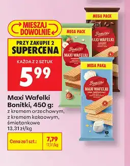 Biedronka Maxi Wafelki Bonitki z kremem kakaowym oferta