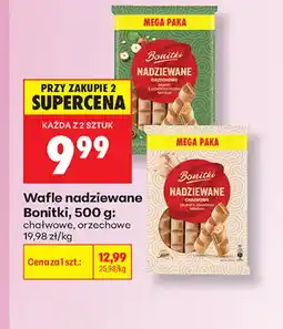 Biedronka Wafle nadziewane Bonitki chałwowe oferta