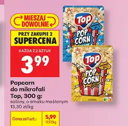 Biedronka Popcorn do mikrofali solony Top oferta