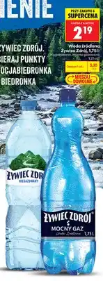 Biedronka Woda źródlana niegazowana Żywiec Zdrój oferta