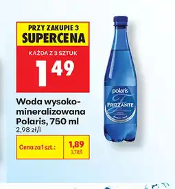 Biedronka Woda gazowana wysoko-mineralizowana Polaris Frizzante oferta