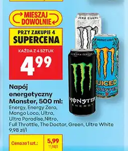 Biedronka Napój energetyczny Monster Energy oferta