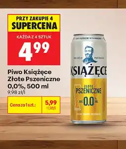 Biedronka Piwo bezalkoholowe Książęce Złote Pszeniczne oferta