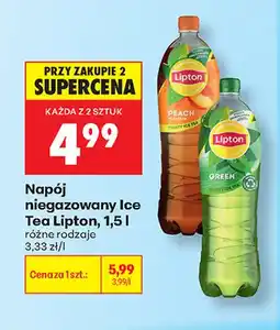 Biedronka Napój niegazowany Ice Tea Lipton Green oferta