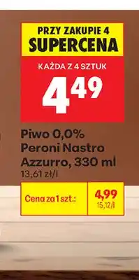 Biedronka Piwo bezalkoholowe Peroni Nastro Azzurro oferta