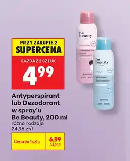 Biedronka Dezodorant w spray'u Be Beauty Fresh oferta