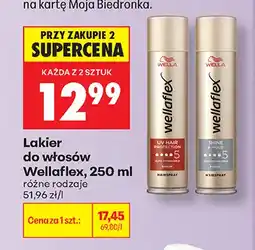 Biedronka Lakier do włosów Wellaflex UV Hair Protection oferta