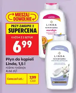 Biedronka Płyn do kąpieli Linda Mleczko Bawełniane oferta