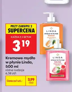 Biedronka Kremowe mydło w płynie Linda Mango oferta