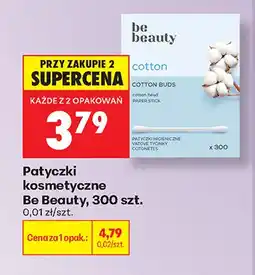 Biedronka Patyczki kosmetyczne Be Beauty 300-pak oferta