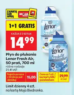 Biedronka Płyn do płukania Lenor Fresh Air oferta