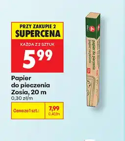 Biedronka Papier do pieczenia Zosia oferta