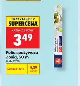 Biedronka Folia spożywcza Zosia oferta