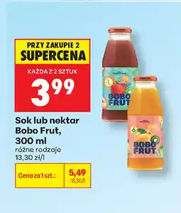 Biedronka Sok Bobo Frut oferta