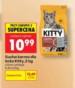 Biedronka Sucha karma dla kota Kitty oferta