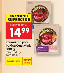 Biedronka Karma dla psa Purina One Mini Sensitive oferta