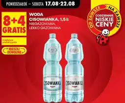 Biedronka Woda Cisowianka, 1,5 l: niegazowana, lekko gazowana oferta