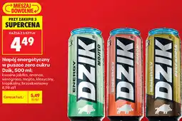 Biedronka Napój energetyczny w puszce zero cukru Dzik oferta