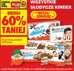 Biedronka Wszystkie słodycze Kinder oferta
