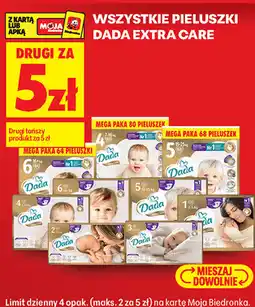 Biedronka Pieluszki Dada Extra Care oferta