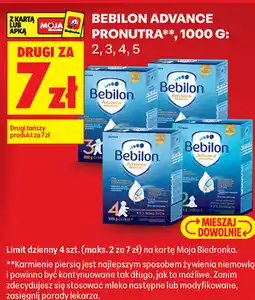 Biedronka Mleko Bebilon Advance Pronutra oferta