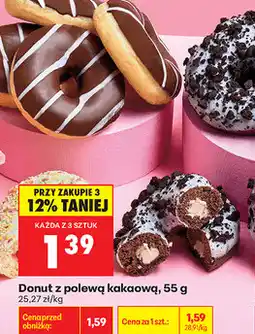 Biedronka Donut z polewą kakaową oferta