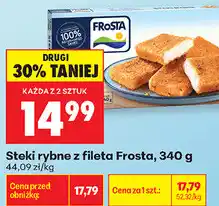 Biedronka Steki rybne z fileta Frosta oferta