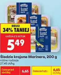 Biedronka Śledzie krojone Marinero oferta