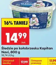 Biedronka Śledzie po kołobrzesku Kapitan Navi oferta