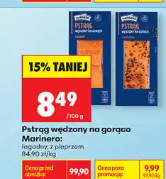 Biedronka Pstrąg wędzony na gorąco Marinero oferta