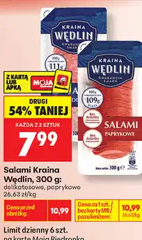 Biedronka Salami Kraina Wędlin oferta