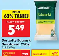 Biedronka Ser żółty Edamski Światowid oferta
