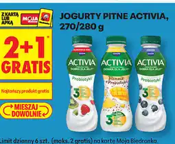 Biedronka Jogurty pitne Activia, 270/280 g oferta