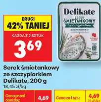Biedronka Serek śmietankowy ze szczypiorkiem Delikate oferta