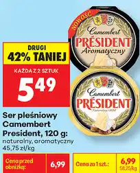 Biedronka Ser pleśniowy Camembert President oferta