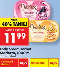 Biedronka Lody cream sorbet Marletto oferta