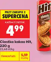 Biedronka Ciastka kakao Hit oferta