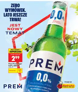 Biedronka Piwo Prem Lager 0,0% oferta