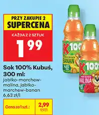 Biedronka Sok 100% Kubuś oferta