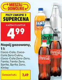 Biedronka Napój gazowany Coca-Cola, Fanta, Sprite, Kinley oferta