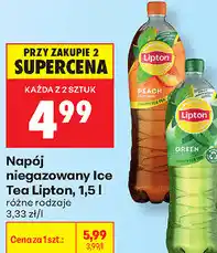 Biedronka Napój niegazowany Ice Tea Lipton oferta
