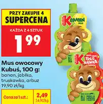 Biedronka Mus owocowy Kubuś oferta